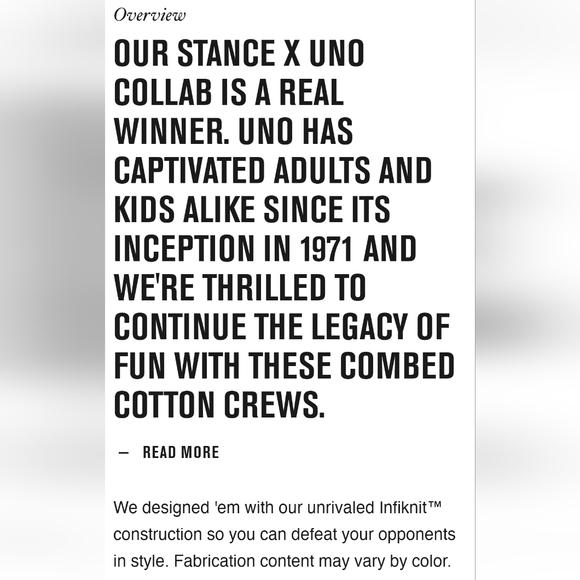 NWT Men's Uno X Cartoon Stance Crew Socks - Picture 7 of 8